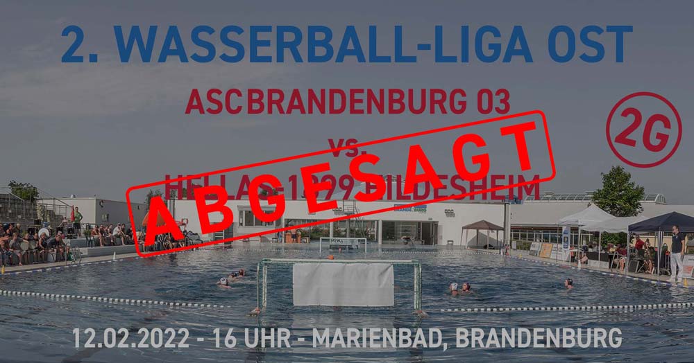 Heimspiel gegen Hildesheim ist abgesagt