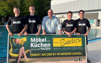 Neuer Sponsor für den Jugendbereich im Wasserball des ASC Brandenburg 03: Möbelhaus CHRIST aus Werder